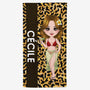 4563BFR1 serviette de plage personnalise femme sexy 4563bklta