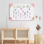 4564CFR3 toile personnalisee le jardin de mamie jolies fleurs 4564c