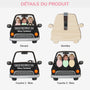 4565GFR3 clip pare soleil de voiture personnalise papa conduis prudemment version voiture 4565gtqnb