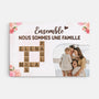 4567CFR1 toile famille personnalisee ensemble photo et mots croises 4567c5t5i