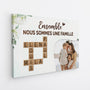 4567CFR2 toile famille personnalisee ensemble photo et mots croises 4567c5t5i