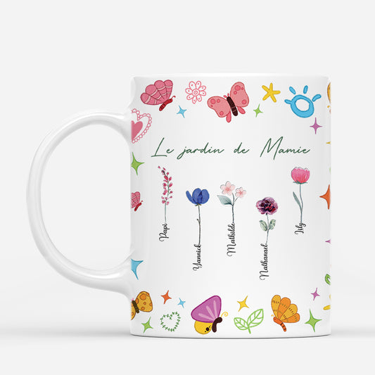 4573MFR1 mug personnalise le jardin de mamie dessin crayon 4573mkq0a