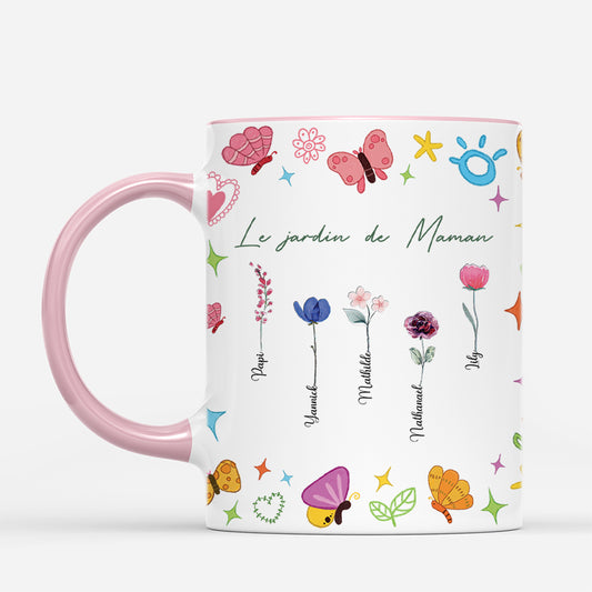4573MFR2 mug personnalise le jardin de mamie dessin crayon 4573mkq0a