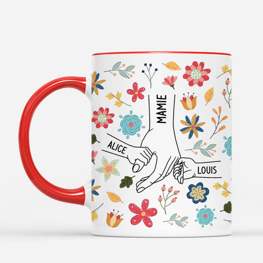 4581MFR2 mug personnalise maman fleurs dessin crayon 4581m5m3a