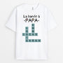 4587AFR1 t shirt personnalise la bande a papa version mots croises 4587akk5b