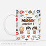 4588MFR1 effet dimpression 3d mug personnalise cette maman appartient a fleurs tropicales 4588m3q8a