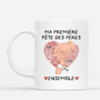 4595MFR1 Mug Papa Personnalise Ma Premiere Fete des Peres Ensemble Version Crayon