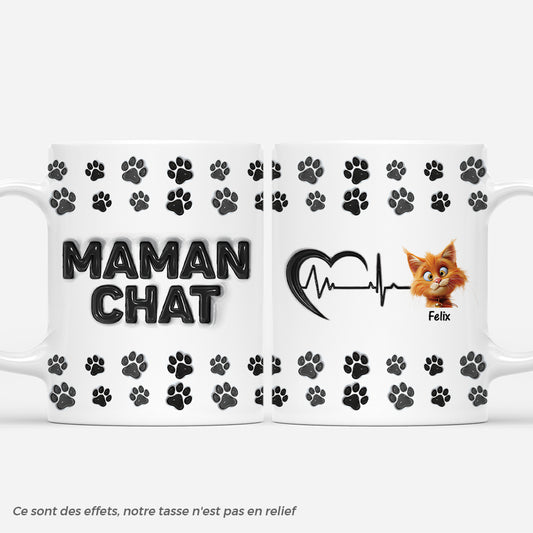 4598MFR1 effet dimpression 3d mug personnalise maman chat coeur version noir 4598m5q5d
