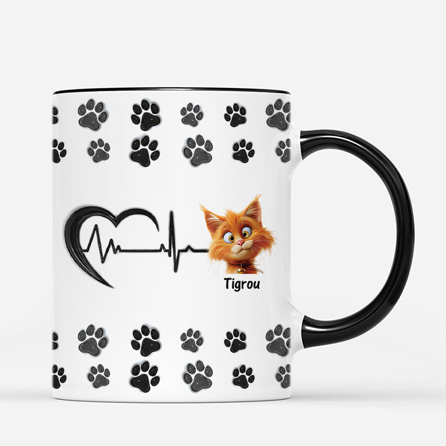4598MFR3 effet dimpression 3d mug personnalise maman chat coeur version noir 4598m5q5d