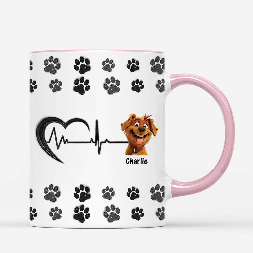 4598MFR3 effet dimpression 3d mug personnalise papa chien coeur version noir 4598m5q5c