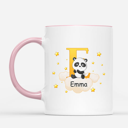 4606MFR2 mug personnalise pour enfant linitiale de son prenom dans le ciel 4606mkv0k