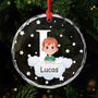 4606OFR1 ornement noel en verre personnalise pour enfant et animal sur le ciel 4606okv0k
