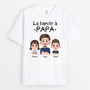 4607AFR1 t shirt personnalise la bande a papa design cartoon version crayon 4607a3q0b