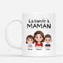 4607MFR1 mug personnalise la bande a maman design cartoon version crayon 4607m3q0a