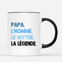 4608MFR3 mug personnalise papa lhomme le mythe la legende version coloree 4608mkl5b