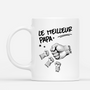 4609MFR1 mug personnalise meilleur papa poings 4609m