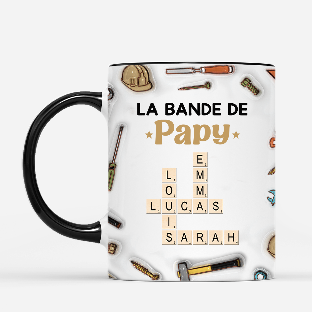 4611MFR2 effet dimpression 3d mug personnalise la bande a papy outils et mots croises 4611mth5b