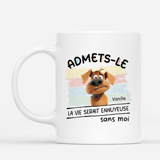 4624MFR1 mug personnalise avec chien admets le design cartoon colore 4624m8ync