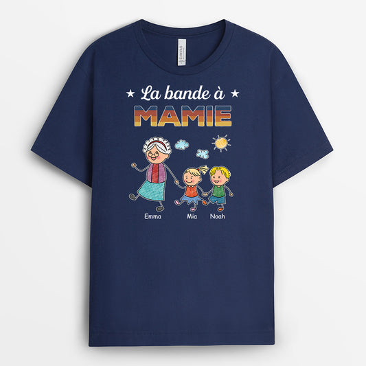 4626AFR2 t shirt personnalise la bande a papa dessin crayon colore 4626akm8b