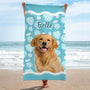 4630BFR2 serviette de plage personnalisee chat en ete 4630btm5d