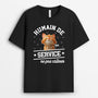 4639AFR1 t shirt personnalise chat humain de service 4639a8imd