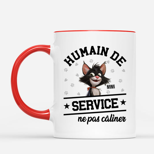 4639MFR2 effet dimpression 3d mug personnalise chat humain de service 4639m8imd