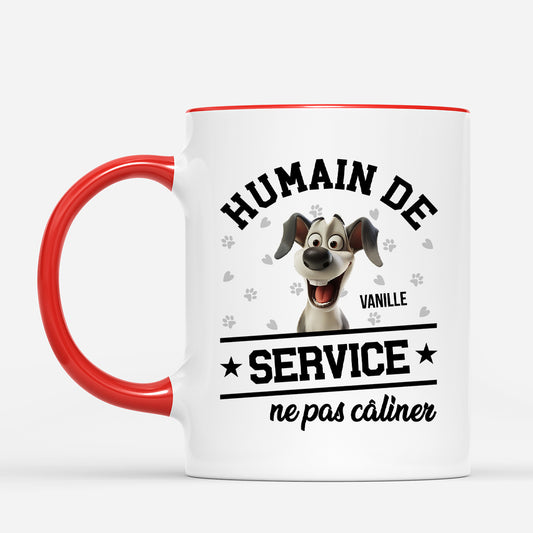 4639MFR2 effet dimpression 3d mug personnalise chien humain de service 4639m8imc
