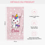 4648BFR3 serviette de plage personnalisee licorne 4648b5l0k