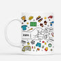 4659MFR1 mug personnalise papa footballeur 4659m5k5b