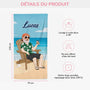 4663BFR3 serviette de plage personnalisee homme relaxant visage 4663b3k5b