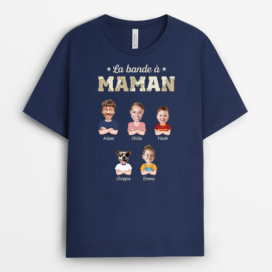 4665AFR3 t shirt personnalise la bande a papy photos visages et animaux 4665a3h0b
