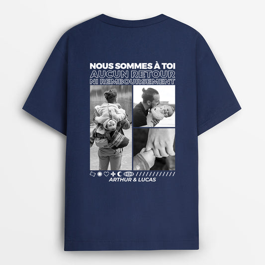 4669AFR1 t shirt personnalise papa aucun retour ni remboursement avec photos version monochrome 4669a5m5b_893370dd a538 42ac 8769 642fab569a03