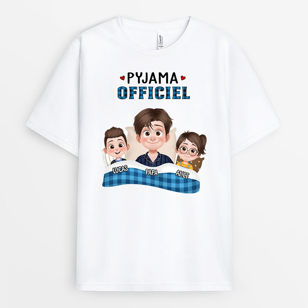 4671AFR1 tee shirt personnalise t shirt de nuit officiel patchwork 4671a3q0a