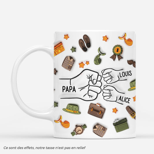 4673MFR1 effet dimpression 3d mug personnalise papa travailleur 4673m365b