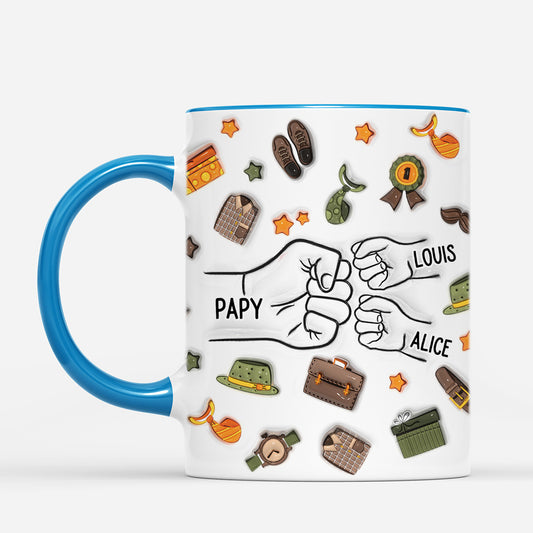 4673MFR2 effet dimpression 3d mug personnalise papa travailleur 4673m365b