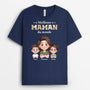 4676AFR2 tee shirt personnalise meilleur papa soldat version carte 4676a3t0b