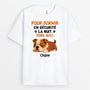 4685AFR1 t shirt personnalise avec chien dormir en securite 4685a