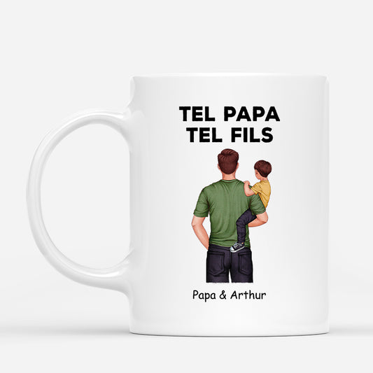 4686MFR1 mug personnalise tel pere tel enfant design simple 4686m5l5b