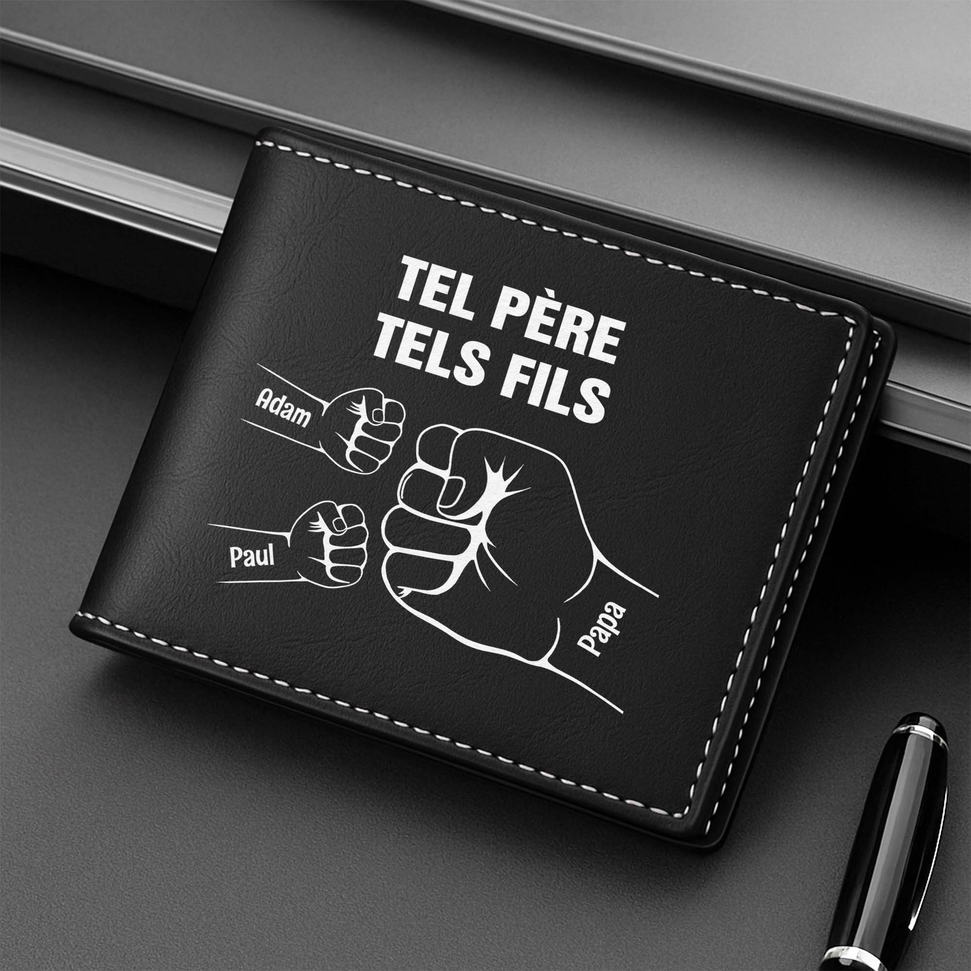 4690JFR2 portefeuille en cuir personnalise_ homme tel pere tels enfants 4690jkl5b