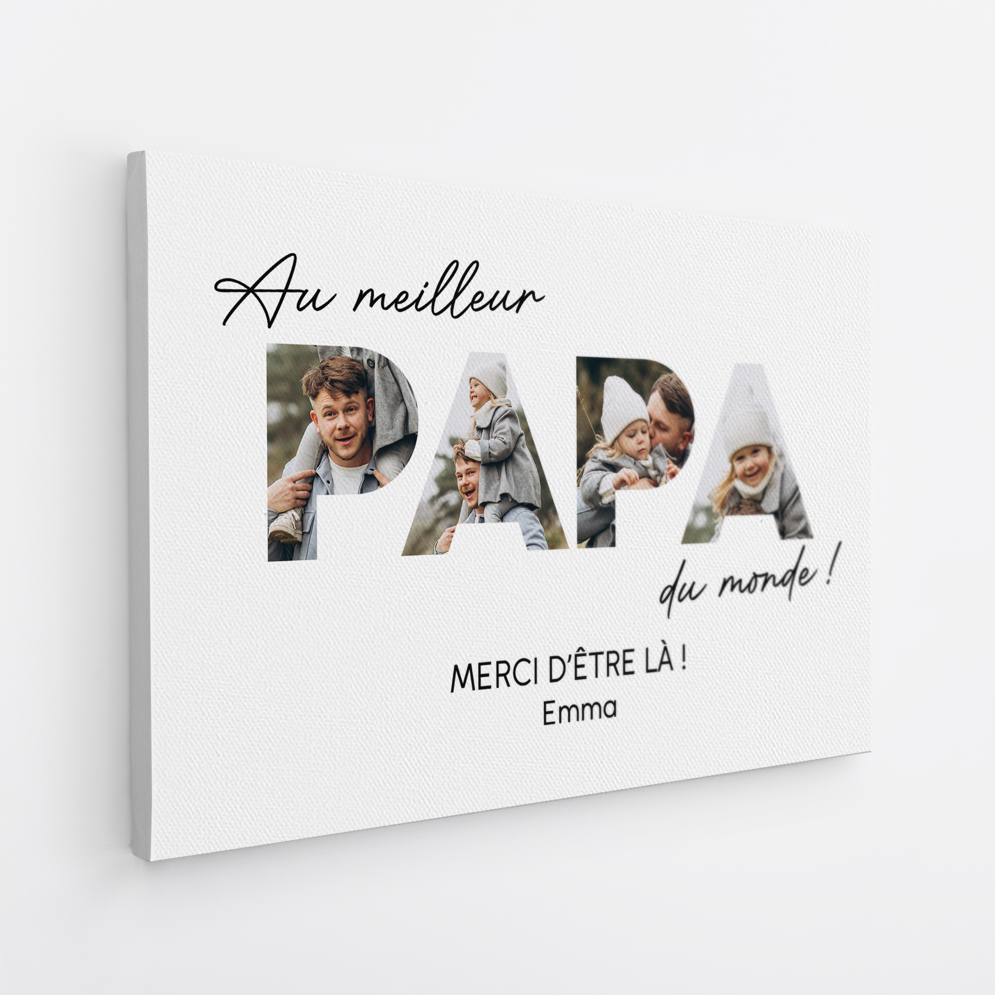 4691CFR2 toile personnalisee papa avec photo au meilleur papa 4691c8t5b_c40e7496 2e1f 4f81 8a9e 3c406d0b225e