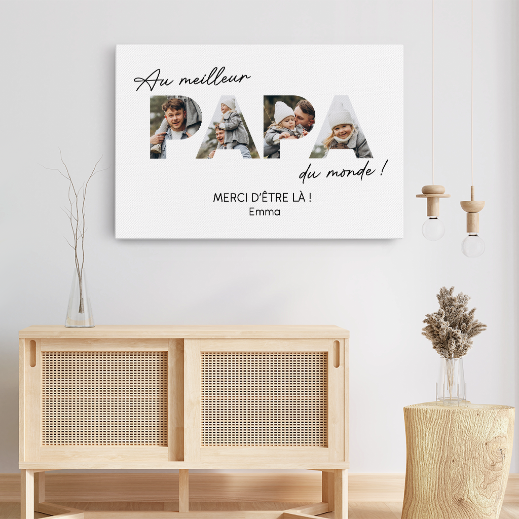 4691CFR3 toile personnalisee papa avec photo au meilleur papa 4691c8t5b_1cd07ecd ed98 49cf a900 28f62383c089