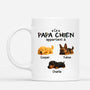 4702MFR1 mug personnalise ce papa appartient a chiens dormant 4702m6l5b