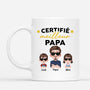 4703MFR1 mug personnalise certificat du meilleur papa 4703m6t0b