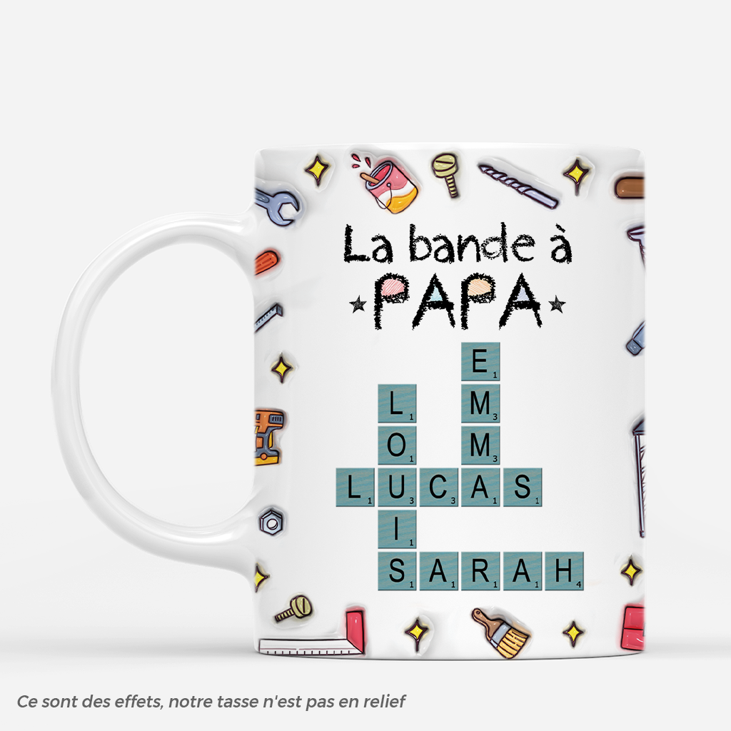 4705MFR1 effet dimpression 3d mug personnalise la bande a papa mots croises avec outils 4705m6n5b