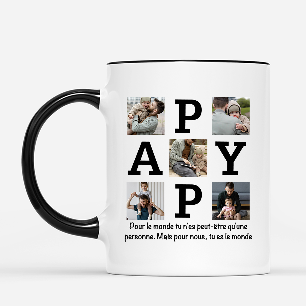 4706MFR2 mug personnalise papa puzzle de photos 4706m6n5b