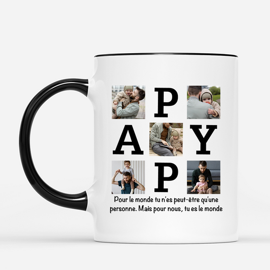 4706MFR2 mug personnalise papa puzzle de photos 4706m6n5b