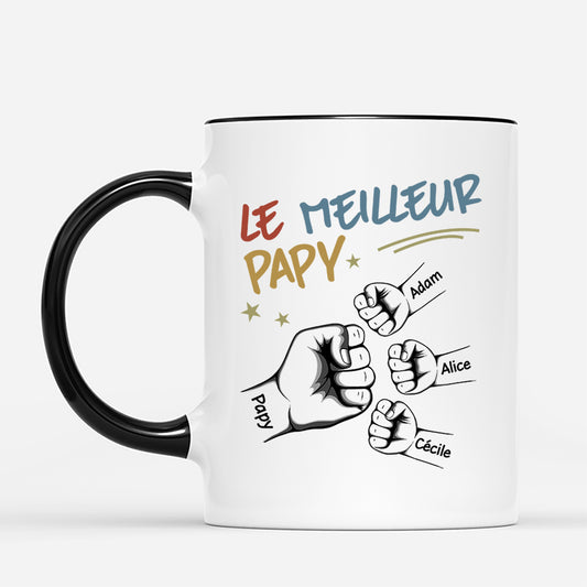 4712MFR2 mug personnalise meilleur papa design colore avec poings 4712m5q5b_79e305a3 88a1 466a b699 9d18c1396741