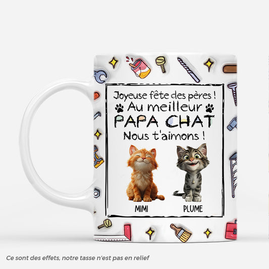 4718MFR1 effet dimpression 3d mug personnalise au meilleur papa chat 4718mkm5d_78df89e9 a7cf 47e1 8d63 1081c8054b02