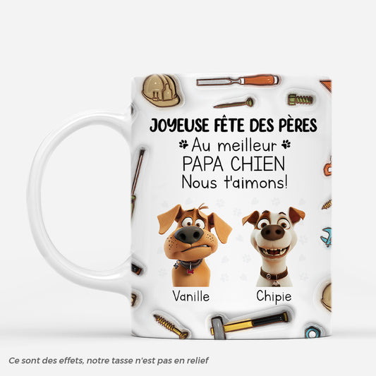 4721MFR1 effet dimpression 3d mug personnalise au meilleur papa chien avec outils 4721mkt0c