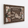 4739CFR2 toile personnalisee meilleur papa version bois avec photos 4739C36AB